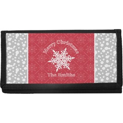 Snowflakes Canvas Checkbook Cover (Personalized)