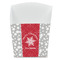 Snowflakes French Fry Favor Box - Front View