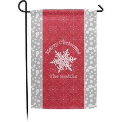 Snowflakes Small Garden Flag - Double Sided w/ Name or Text