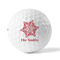 Snowflakes Golf Balls - Titleist - Set of 12 - FRONT