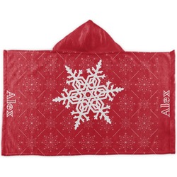 Snowflakes Kids Hooded Towel (Personalized)