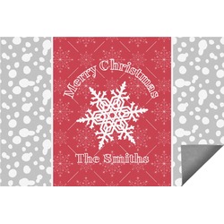 Snowflakes Indoor / Outdoor Rug (Personalized)