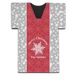 Snowflakes Jersey Bottle Cooler (Personalized)