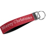 Snowflakes Webbing Keychain Fob - Large (Personalized)