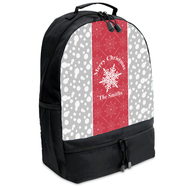 Custom Snowflakes Backpacks - Black (Personalized)