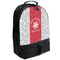 Snowflakes Large Backpack - Black - Angled View