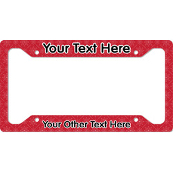 Snowflakes License Plate Frame - Style A (Personalized)