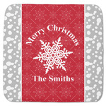 Snowflakes Memory Foam Bath Mat - 48"x48" (Personalized)