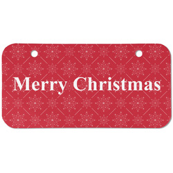 Snowflakes Mini/Bicycle License Plate (2 Holes) (Personalized)