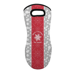 Snowflakes Neoprene Oven Mitt w/ Name or Text