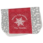 Snowflakes Burp Cloth - Fleece w/ Name or Text