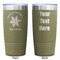 Snowflakes Olive Polar Camel Tumbler - 20oz - Double Sided - Approval