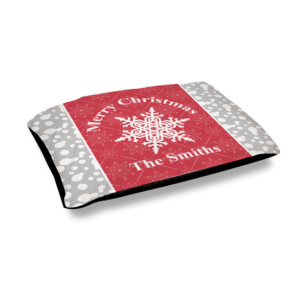 Custom Snowflakes Outdoor Dog Bed - Medium (Personalized)