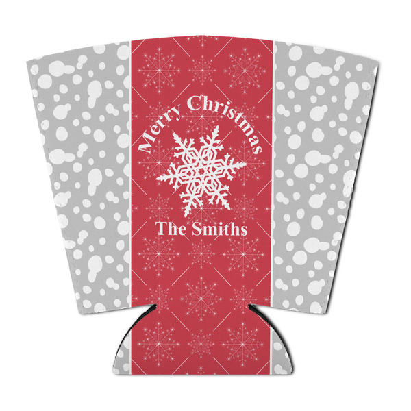 Custom Snowflakes Party Cup Sleeve - with Bottom (Personalized)