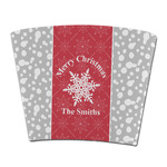 Snowflakes Party Cup Sleeve - without bottom (Personalized)