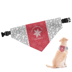 Snowflakes Dog Bandana - Small (Personalized)