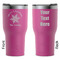 Snowflakes RTIC Tumbler - Magenta - Double Sided - Front & Back