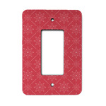 Snowflakes Rocker Style Light Switch Cover - Single Switch