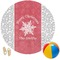 Snowflakes Round Beach Towel