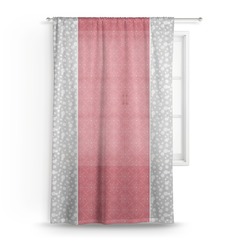 Snowflakes Sheer Curtain - 50"x84"