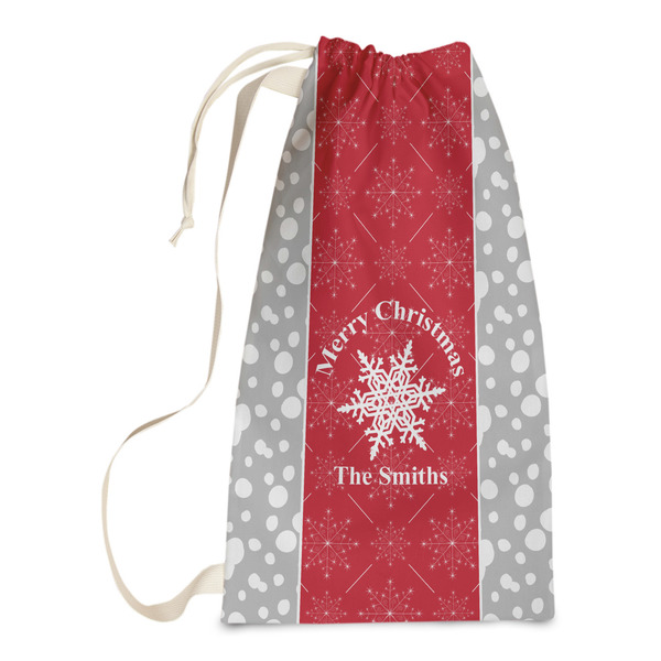 Custom Snowflakes Laundry Bags - Small (Personalized)