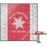 Snowflakes Square Table Top - 24" (Personalized)