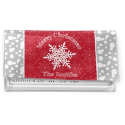 Snowflakes Vinyl Checkbook Cover (Personalized)