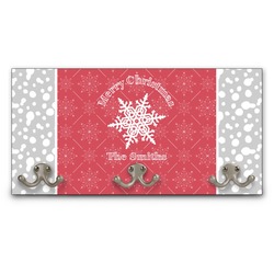 Snowflakes Wall Mounted Coat Rack (Personalized)