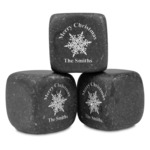 Snowflakes Whiskey Stone Set - Set of 3 (Personalized)