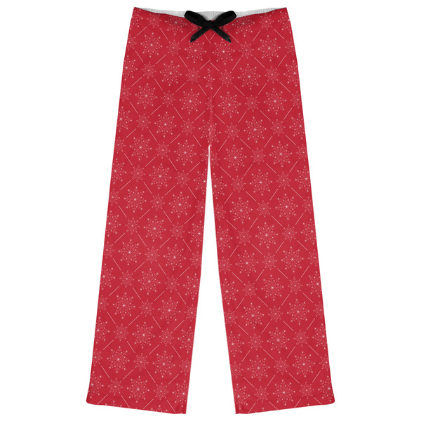 Custom Snowflakes Womens Pajama Pants - M