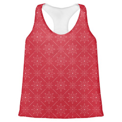 Snowflakes Womens Racerback Tank Top - Medium