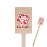 Snowflakes Rectangle Wooden Stir Sticks (Personalized)