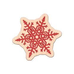 Snowflakes Genuine Maple or Cherry Wood Sticker