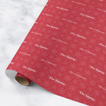 Snowflakes Wrapping Paper Roll - Medium - Matte (Personalized)