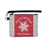 Snowflakes Wristlet ID Case w/ Name or Text