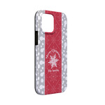 Snowflakes iPhone Case - Rubber Lined - iPhone 13 Mini (Personalized)