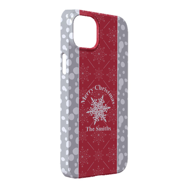 Custom Snowflakes iPhone Case - Plastic - iPhone 14 Plus (Personalized)