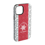 Snowflakes iPhone Case - Rubber Lined - iPhone 15 Pro (Personalized)