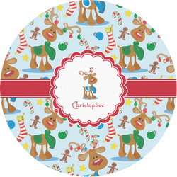 Reindeer Multipurpose Round Labels - 1" (Personalized)