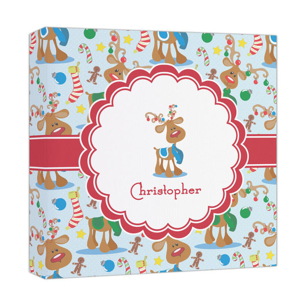 Custom Reindeer Canvas Print - 12x12 (Personalized)