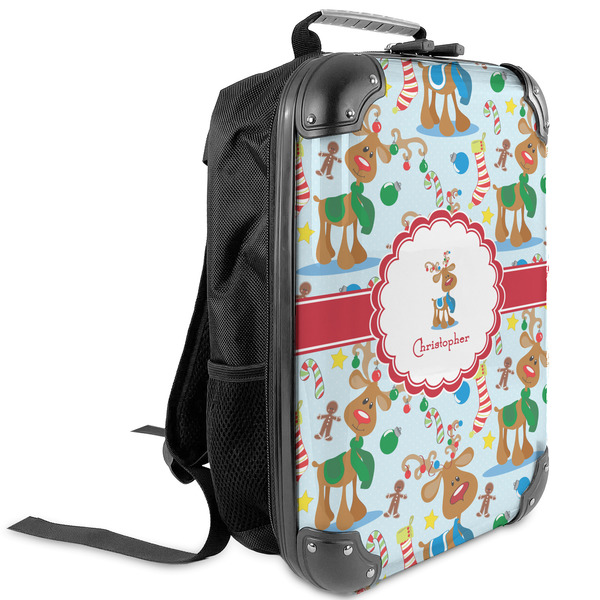 Custom Reindeer Kids Hard Shell Backpack (Personalized)