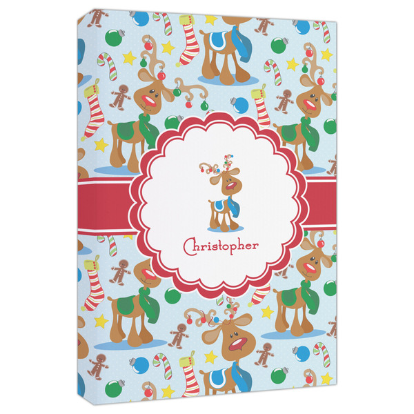 Custom Reindeer Canvas Print - 20x30 (Personalized)