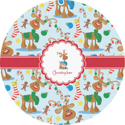 Reindeer Multipurpose Round Labels - Custom Sized (Personalized)