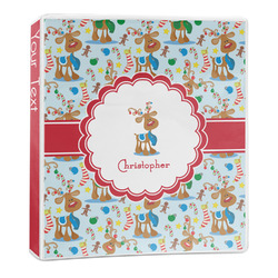 Reindeer 3-Ring Binder - 1 inch (Personalized)