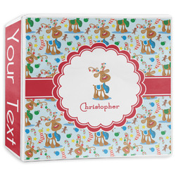 Reindeer 3-Ring Binder - 3 inch (Personalized)