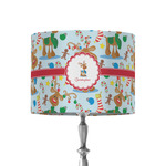 Reindeer 8" Drum Lamp Shade - Fabric (Personalized)