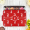 Reindeer Aluminum Baking Pan - Red Lid - LIFESTYLE