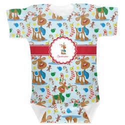 Reindeer Baby Bodysuit 6-12 (Personalized)