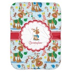 Reindeer Baby Swaddling Blanket (Personalized)