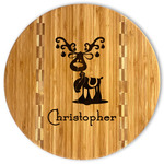 Reindeer Bamboo Cutting Board (Personalized)